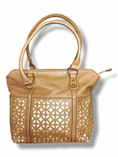 Damen shopper kunstleder beige - kunstleder,