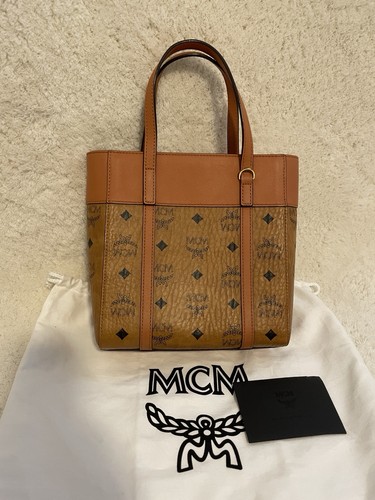 Mcm aren mini shopper cognac - aren,