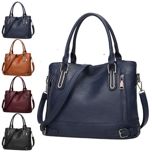Damen leder handtasche shopper - leder,