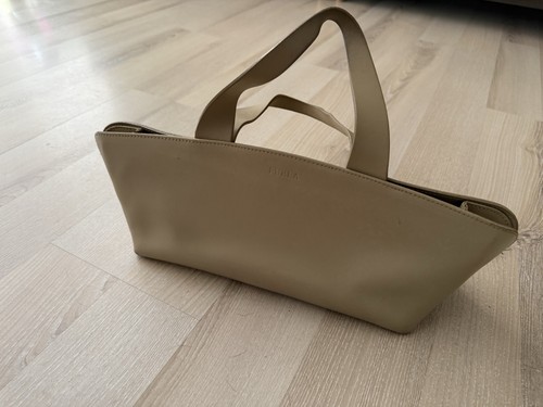Furla handtasche beige - beige, leder